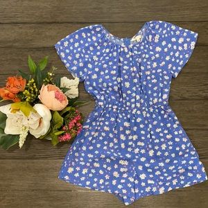 Copper keys floral girls romper